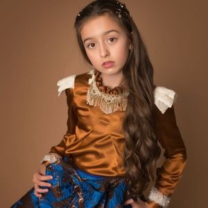 Metallic Copper Blouse